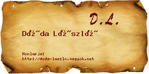 Dóda László névjegykártya
